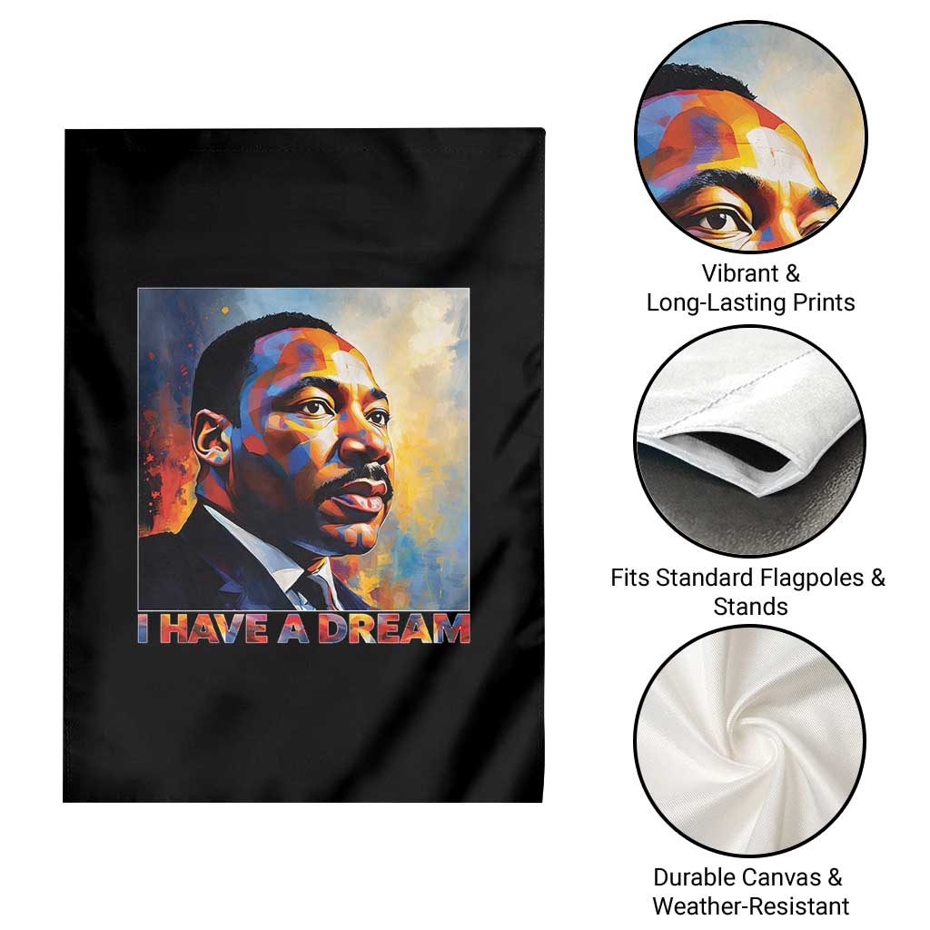 I Have A Dream Inspirational MLK Quotes Garden Flag Equality and Justice Martin Luther King Tribute TS02 Print Your Wear