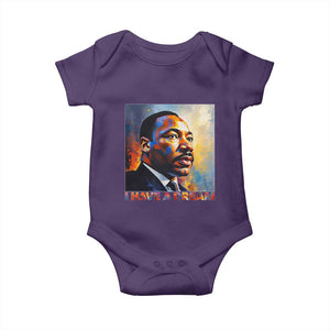 I Have A Dream Inspirational MLK Quotes Baby Onesie Equality and Justice Martin Luther King Tribute TS02 Purple Print Your Wear