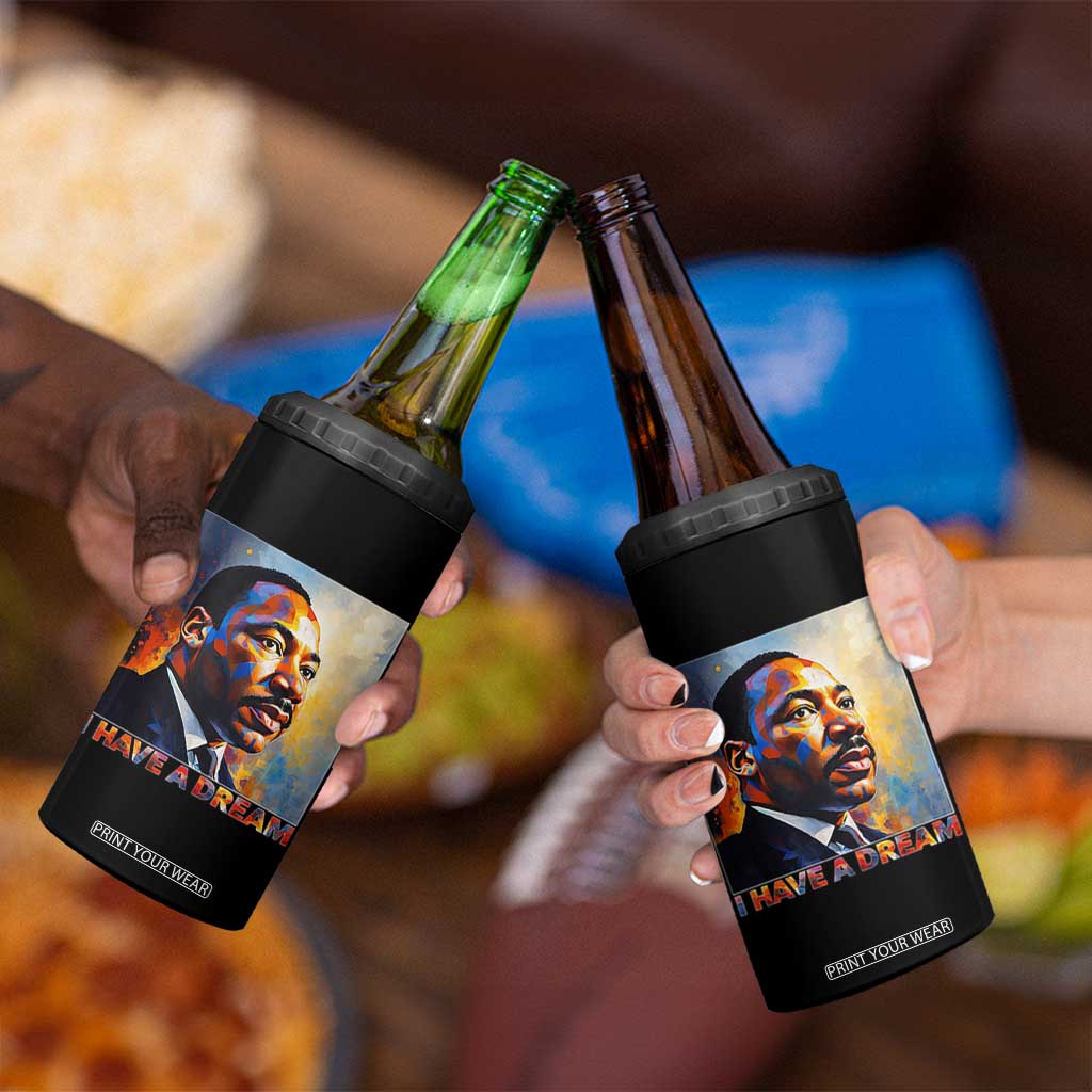 I Have A Dream Inspirational MLK Quotes 4 in 1 Can Cooler Tumbler Equality and Justice Martin Luther King Tribute TS02 Print Your Wear