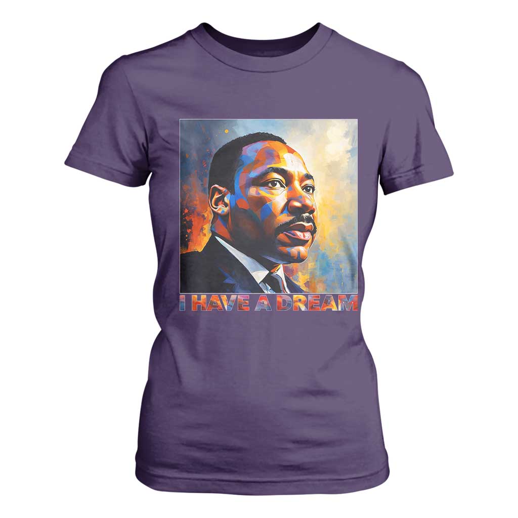 I Have A Dream Inspirational MLK Quotes T Shirt For Women Equality and Justice Martin Luther King Tribute TS02 Purple Print Your Wear
