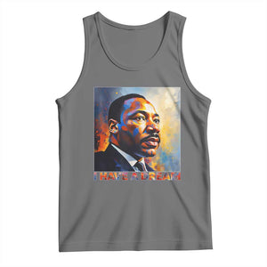 I Have A Dream Inspirational MLK Quotes Tank Top Equality and Justice Martin Luther King Tribute TS02 Black Heather Print Your Wear