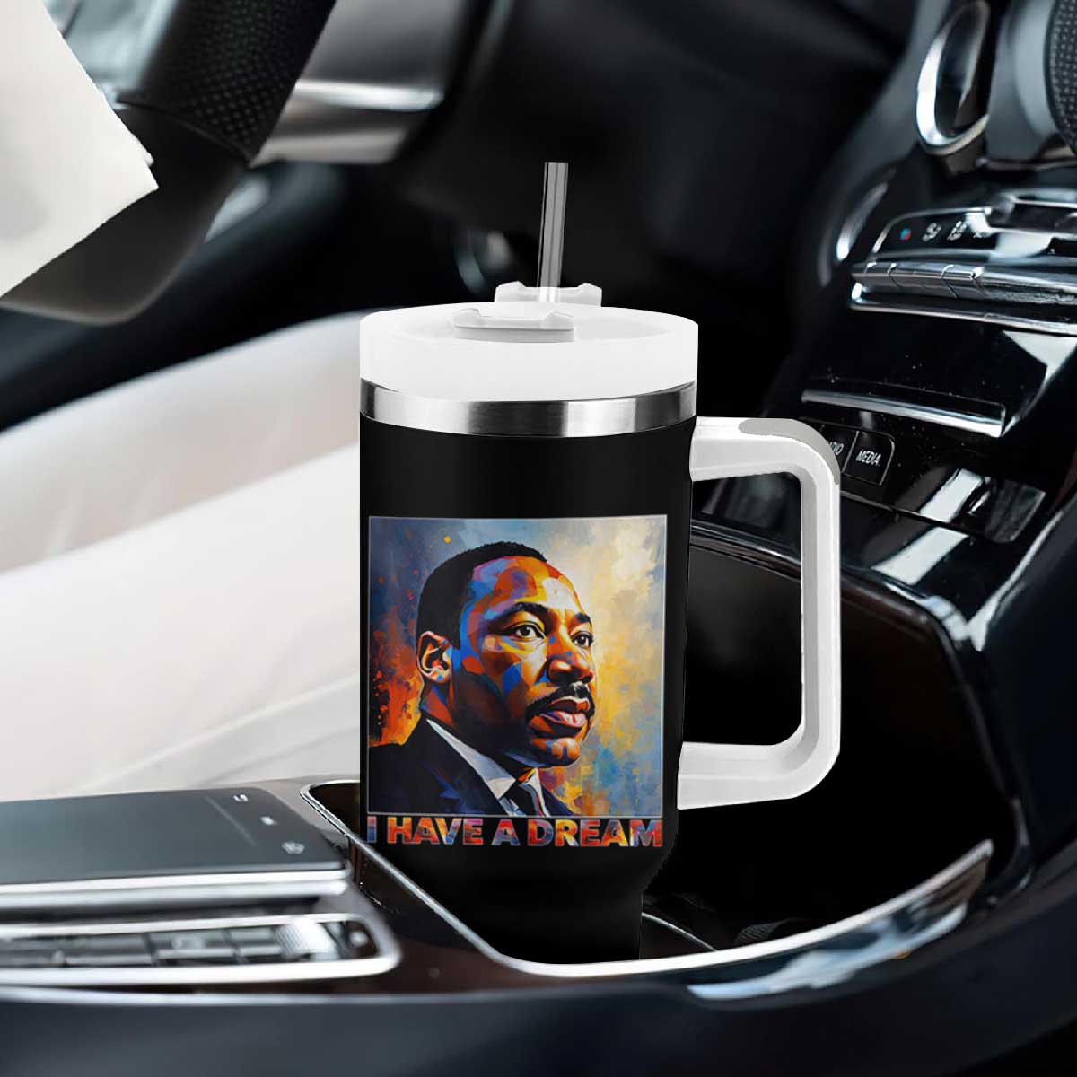 I Have A Dream Inspirational MLK Quotes Tumbler With Handle Equality and Justice Martin Luther King Tribute TS02 Print Your Wear