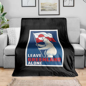 Leave Greenland Alone Polar Bear Resist Throw Blanket Vintage Patriotic Propaganda Sovereignty Protest TS02 Print Your Wear