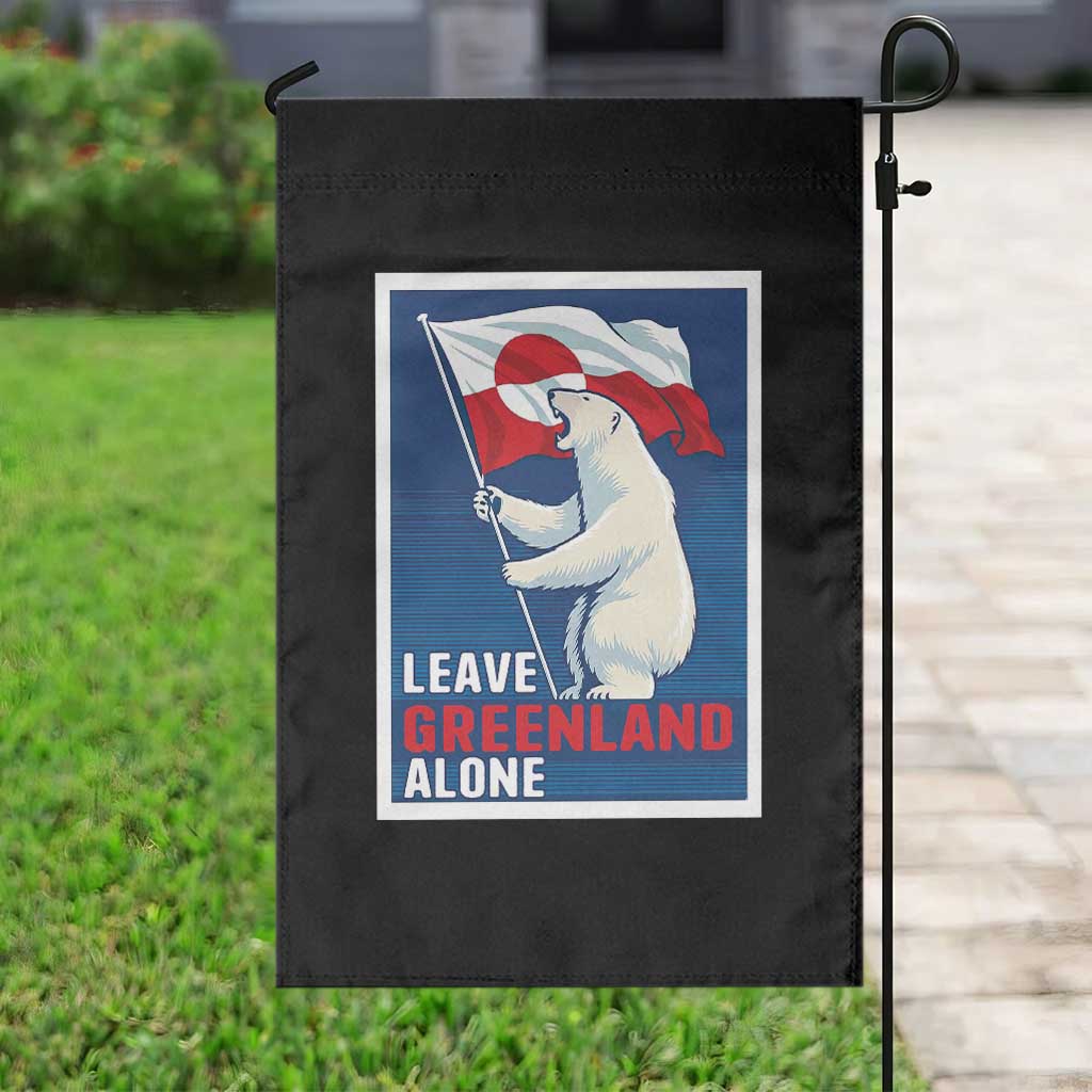 Leave Greenland Alone Polar Bear Resist Garden Flag Vintage Patriotic Propaganda Sovereignty Protest TS02 Print Your Wear