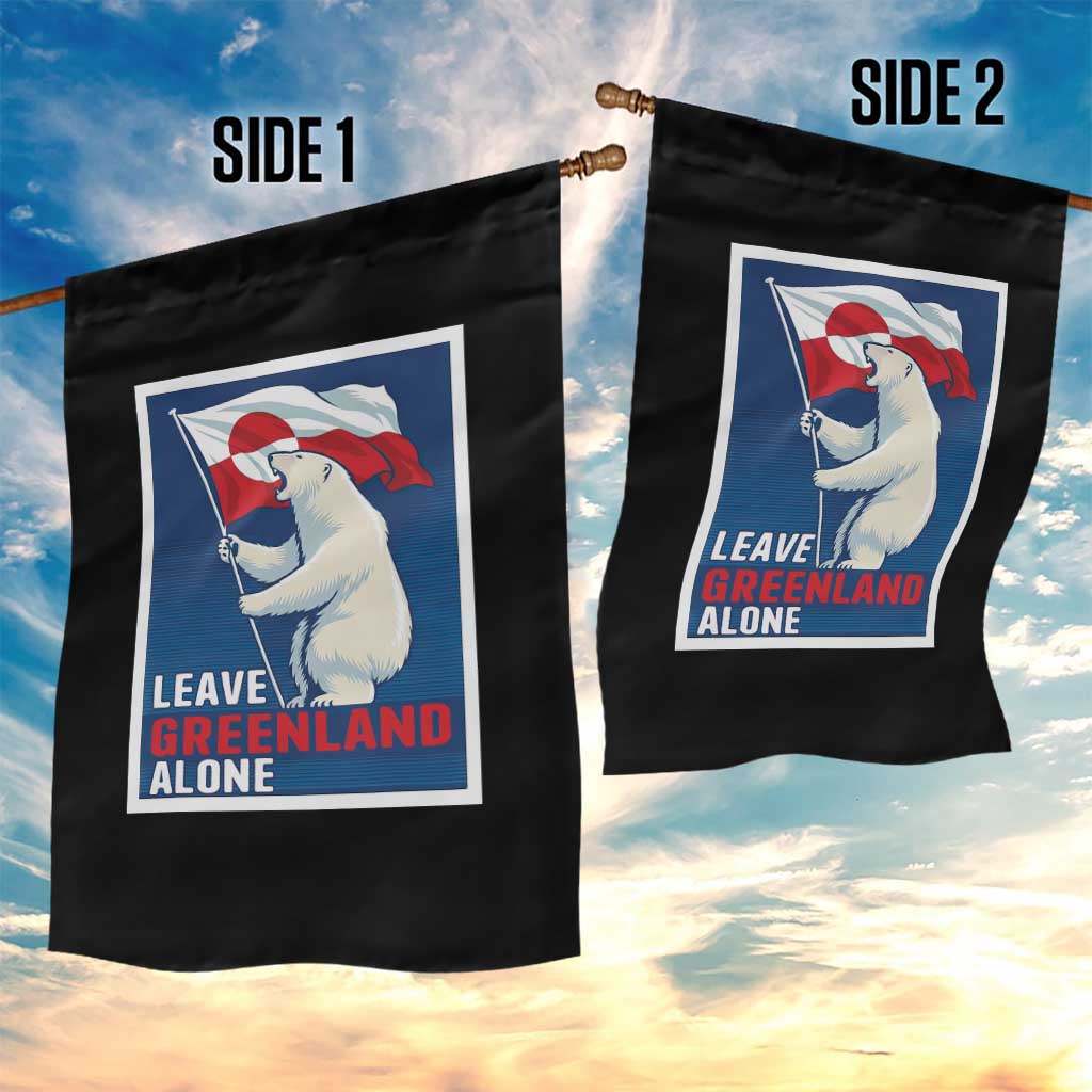 Leave Greenland Alone Polar Bear Resist Garden Flag Vintage Patriotic Propaganda Sovereignty Protest TS02 Print Your Wear