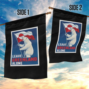 Leave Greenland Alone Polar Bear Resist Garden Flag Vintage Patriotic Propaganda Sovereignty Protest TS02 Print Your Wear