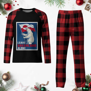 Leave Greenland Alone Polar Bear Resist Plaid Pajama Set Vintage Patriotic Propaganda Sovereignty Protest TS02 Buffalo Plaid Print Your Wear