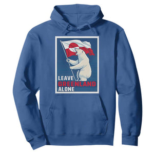 Leave Greenland Alone Polar Bear Resist Hoodie Vintage Patriotic Propaganda Sovereignty Protest TS02 Royal Blue Print Your Wear