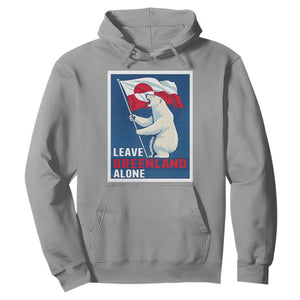 Leave Greenland Alone Polar Bear Resist Hoodie Vintage Patriotic Propaganda Sovereignty Protest TS02 Sport Gray Print Your Wear