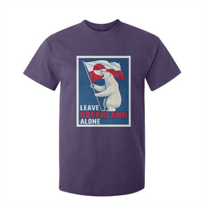 Leave Greenland Alone Polar Bear Resist T Shirt For Kid Vintage Patriotic Propaganda Sovereignty Protest TS02 Purple Print Your Wear