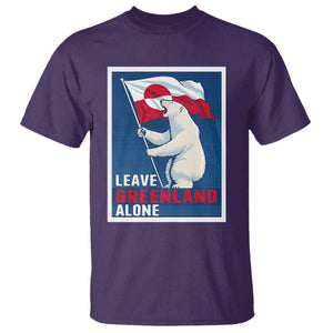 Leave Greenland Alone Polar Bear Resist T Shirt - Vintage Patriotic Propaganda Sovereignty Protest Tee TS02 Purple Print Your Wear