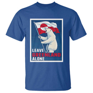 Leave Greenland Alone Polar Bear Resist T Shirt - Vintage Patriotic Propaganda Sovereignty Protest Tee TS02 Royal Blue Print Your Wear