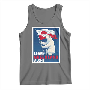 Leave Greenland Alone Polar Bear Resist Tank Top Vintage Patriotic Propaganda Sovereignty Protest TS02 Black Heather Print Your Wear