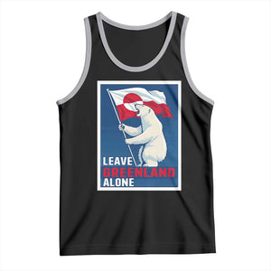 Leave Greenland Alone Polar Bear Resist Tank Top Vintage Patriotic Propaganda Sovereignty Protest TS02 Black Athletic Heather Print Your Wear