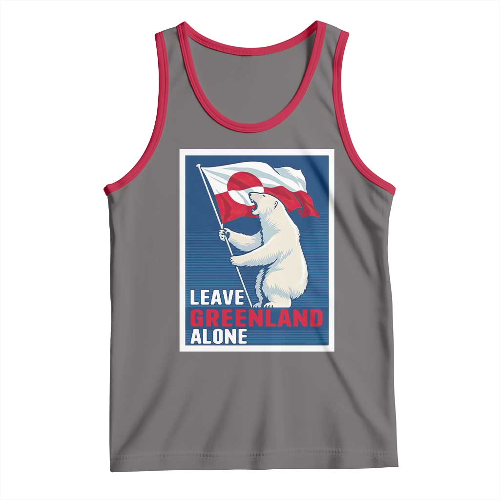 Leave Greenland Alone Polar Bear Resist Tank Top Vintage Patriotic Propaganda Sovereignty Protest TS02 Deep Heather Red Print Your Wear