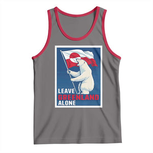 Leave Greenland Alone Polar Bear Resist Tank Top Vintage Patriotic Propaganda Sovereignty Protest TS02 Deep Heather Red Print Your Wear