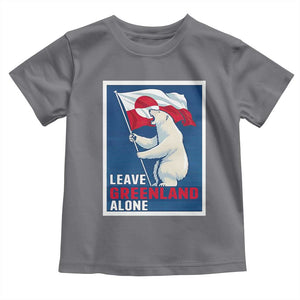 Leave Greenland Alone Polar Bear Resist Toddler T Shirt Vintage Patriotic Propaganda Sovereignty Protest TS02 Charcoal Print Your Wear