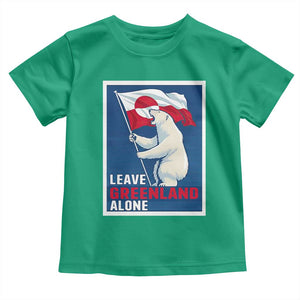 Leave Greenland Alone Polar Bear Resist Toddler T Shirt Vintage Patriotic Propaganda Sovereignty Protest TS02 Irish Green Print Your Wear