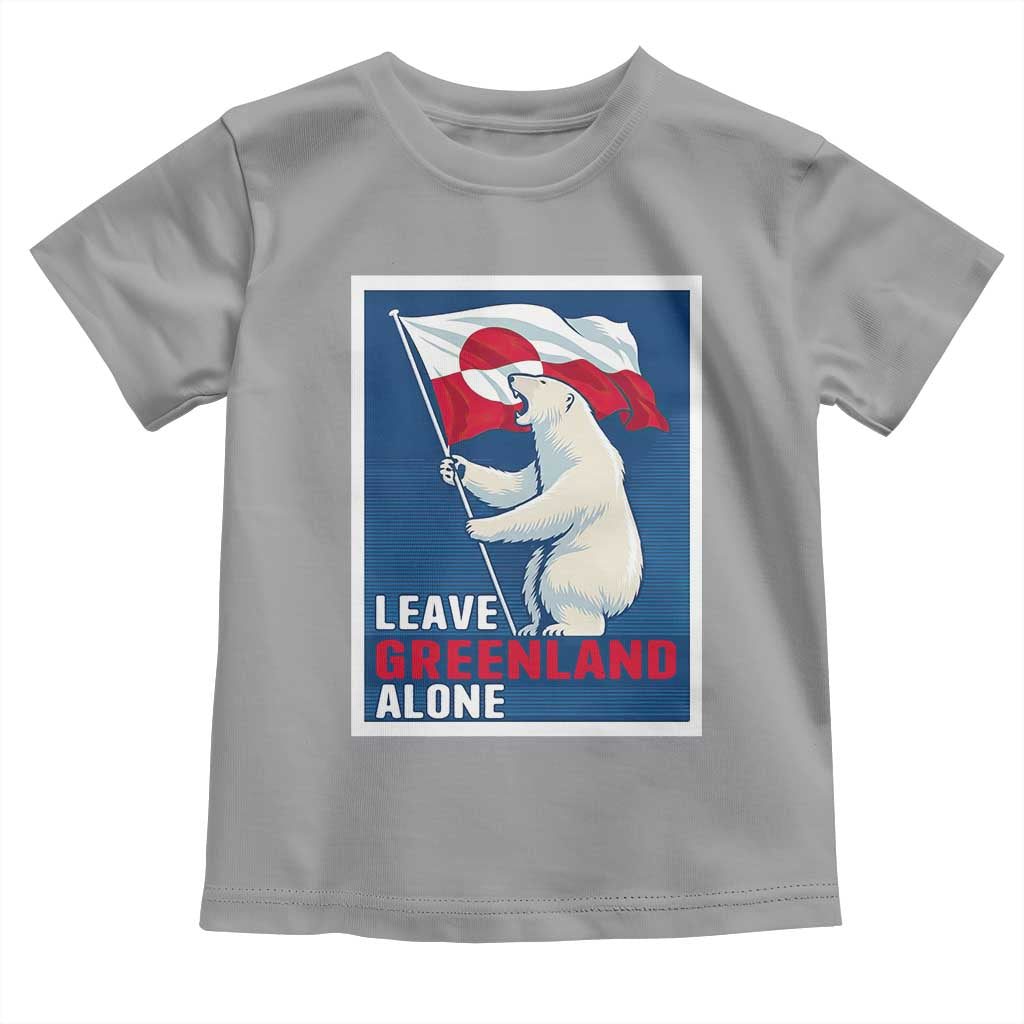 Leave Greenland Alone Polar Bear Resist Toddler T Shirt Vintage Patriotic Propaganda Sovereignty Protest TS02 Sport Gray Print Your Wear