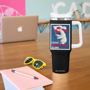 Leave Greenland Alone Polar Bear Resist Tumbler With Handle Vintage Patriotic Propaganda Sovereignty Protest TS02 Print Your Wear