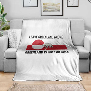Leave Greenland Alone Polar Bear Protest Throw Blanket Not For Sale Patriotic Flag TS02 Print Your Wear