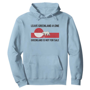 Leave Greenland Alone Polar Bear Protest Hoodie Not For Sale Patriotic Flag TS02 Light Blue Print Your Wear