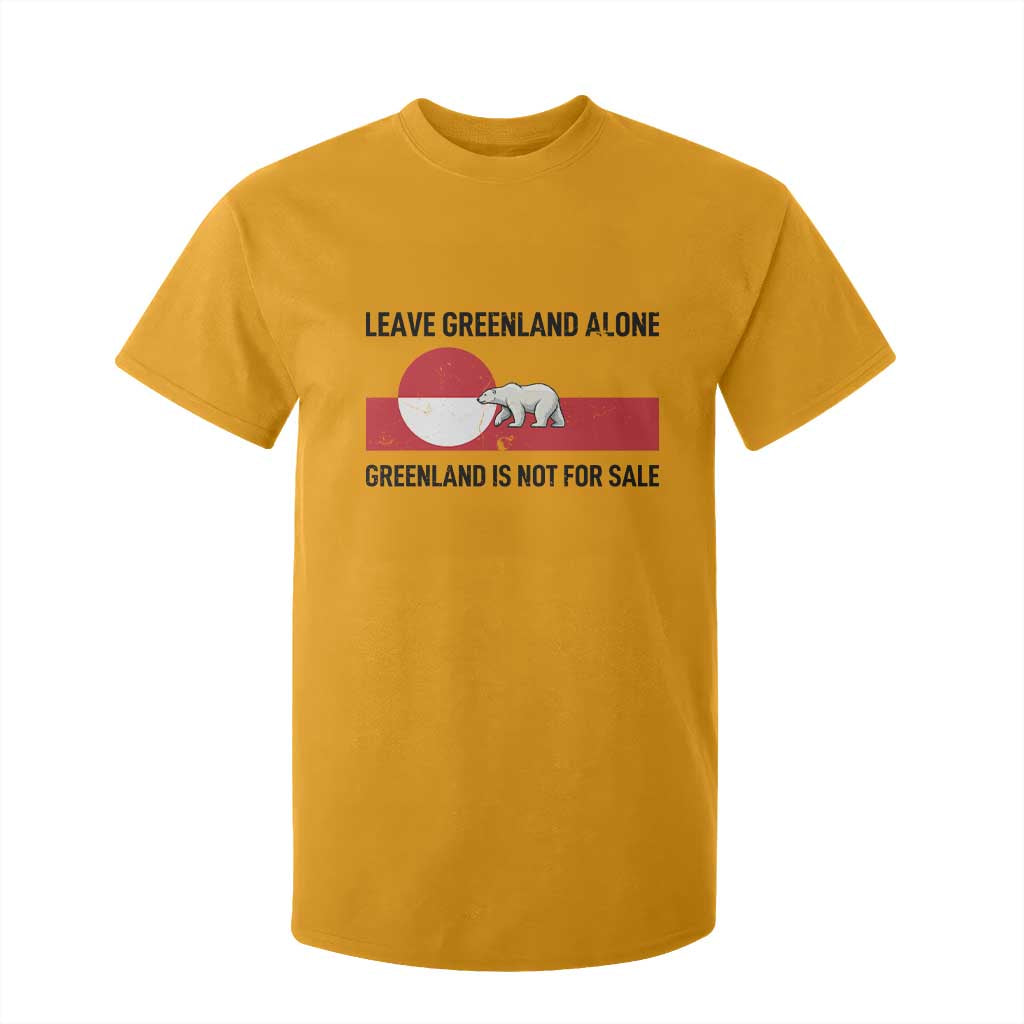 Leave Greenland Alone Polar Bear Protest T Shirt For Kid Not For Sale Patriotic Flag TS02 Gold Print Your Wear