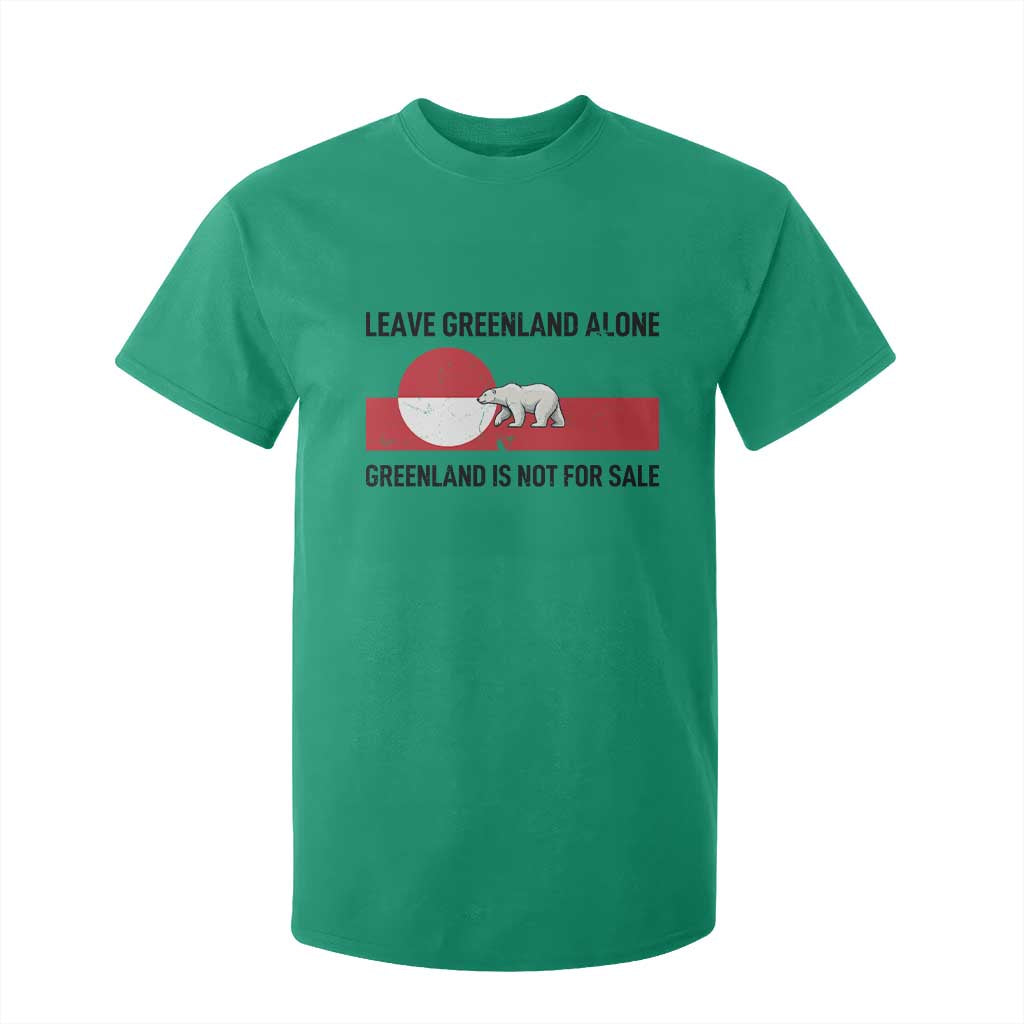 Leave Greenland Alone Polar Bear Protest T Shirt For Kid Not For Sale Patriotic Flag TS02 Irish Green Print Your Wear
