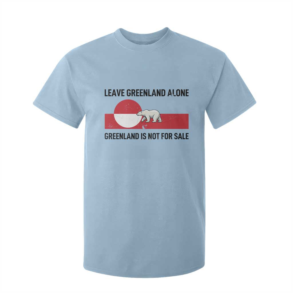 Leave Greenland Alone Polar Bear Protest T Shirt For Kid Not For Sale Patriotic Flag TS02 Light Blue Print Your Wear
