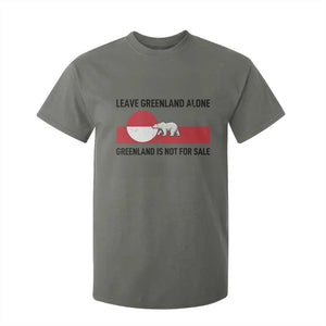 Leave Greenland Alone Polar Bear Protest T Shirt For Kid Not For Sale Patriotic Flag TS02 Military Green Print Your Wear