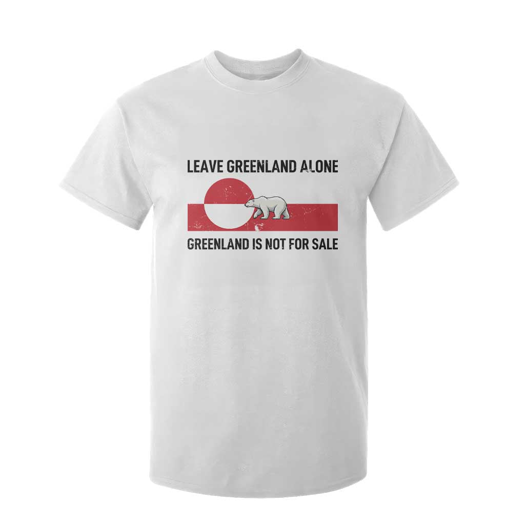 Leave Greenland Alone Polar Bear Protest T Shirt For Kid Not For Sale Patriotic Flag TS02 White Print Your Wear
