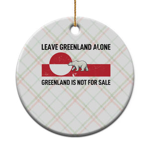 Leave Greenland Alone Polar Bear Protest Ceramic Ornament Not For Sale Patriotic Flag TS02 1pc Christmas Plaid Print Your Wear