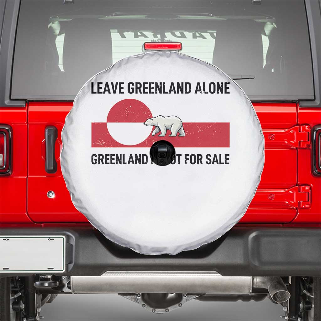 Leave Greenland Alone Polar Bear Protest Spare Tire Cover Not For Sale Patriotic Flag TS02 White Print Your Wear