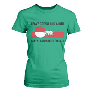 Leave Greenland Alone Polar Bear Protest T Shirt For Women Not For Sale Patriotic Flag TS02 Irish Green Print Your Wear
