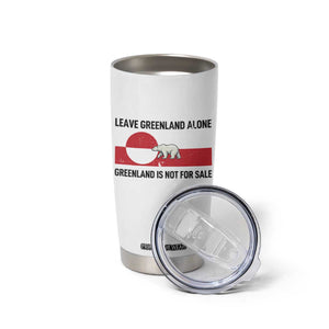 Leave Greenland Alone Polar Bear Protest Tumbler Cup Not For Sale Patriotic Flag TS02 Print Your Wear