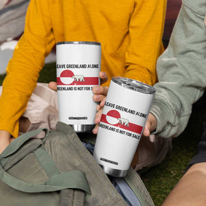 Leave Greenland Alone Polar Bear Protest Tumbler Cup Not For Sale Patriotic Flag TS02 Print Your Wear