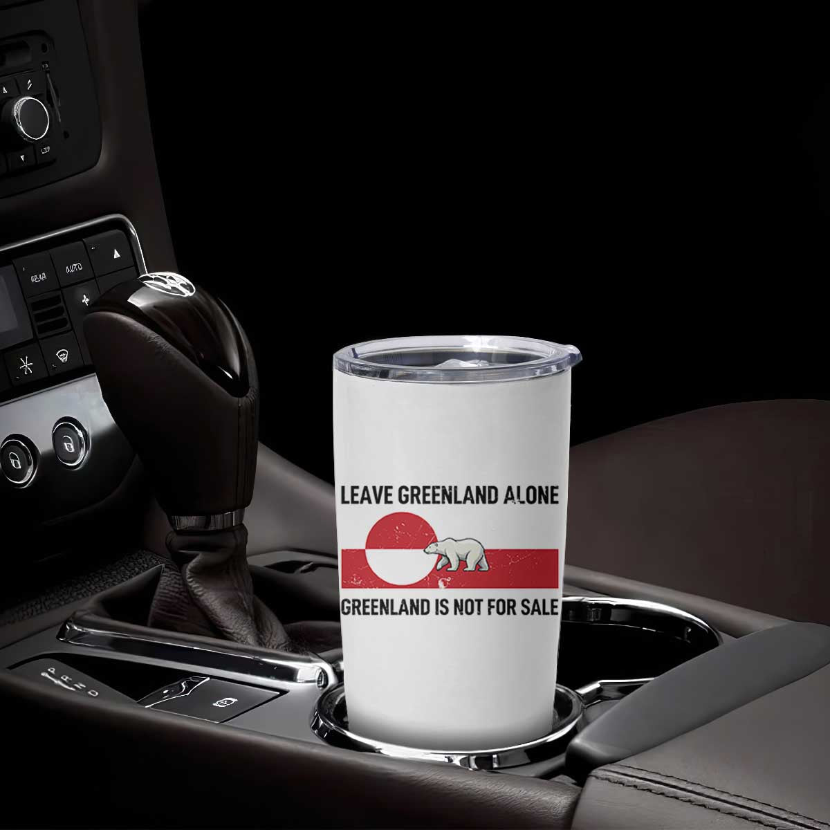 Leave Greenland Alone Polar Bear Protest Tumbler Cup Not For Sale Patriotic Flag TS02 Print Your Wear