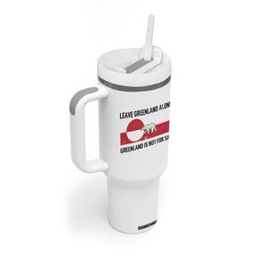 Leave Greenland Alone Polar Bear Protest Tumbler With Handle Not For Sale Patriotic Flag TS02 Print Your Wear