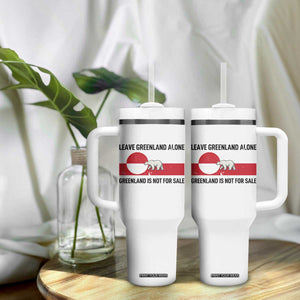 Leave Greenland Alone Polar Bear Protest Tumbler With Handle Not For Sale Patriotic Flag TS02 Print Your Wear