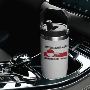 Leave Greenland Alone Polar Bear Protest Flip Straw Tumbler Not For Sale Patriotic Flag TS02 Print Your Wear