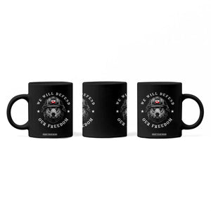 Greenland Bear We Will Defend Our Freedom Coffee Mug Polar Bear Soldier National Pride TS02 Print Your Wear