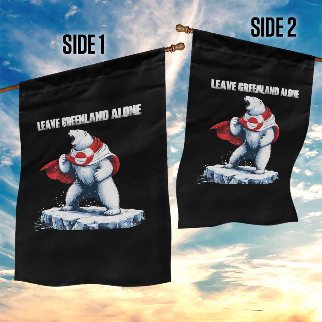 Heroic Polar Bear Leave Greenland Alone Garden Flag Patriotic Island Sovereignty Protest TS02 Print Your Wear