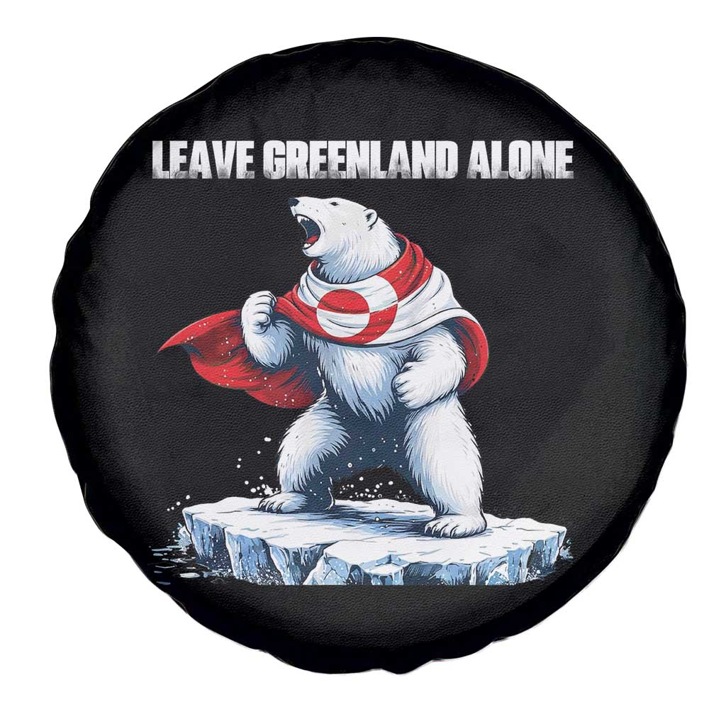 Heroic Polar Bear Leave Greenland Alone Spare Tire Cover Patriotic Island Sovereignty Protest TS02 Print Your Wear