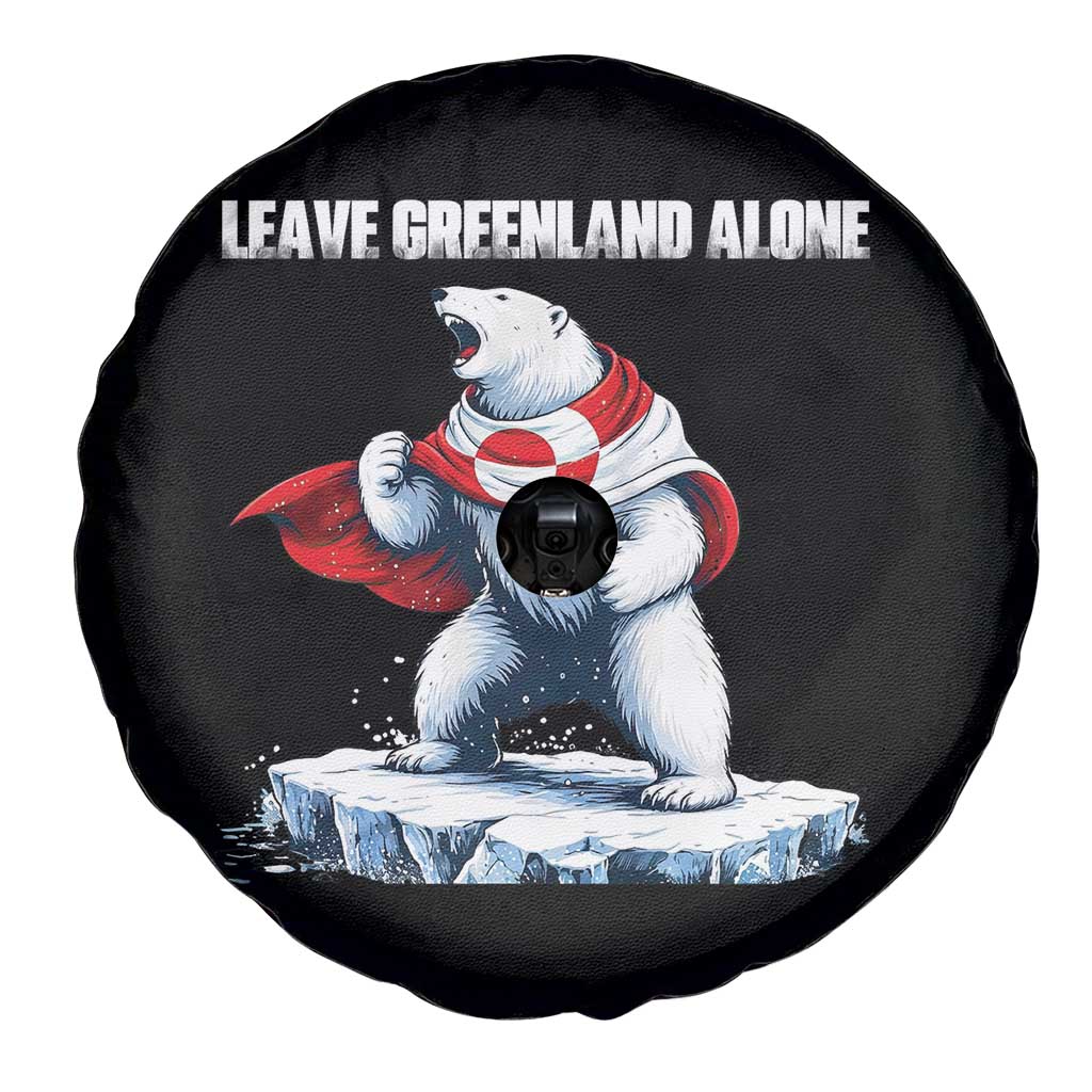 Heroic Polar Bear Leave Greenland Alone Spare Tire Cover Patriotic Island Sovereignty Protest TS02 Print Your Wear