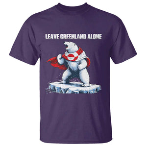 Heroic Polar Bear Leave Greenland Alone T Shirt Patriotic Island Sovereignty Protest TS02 Purple Print Your Wear