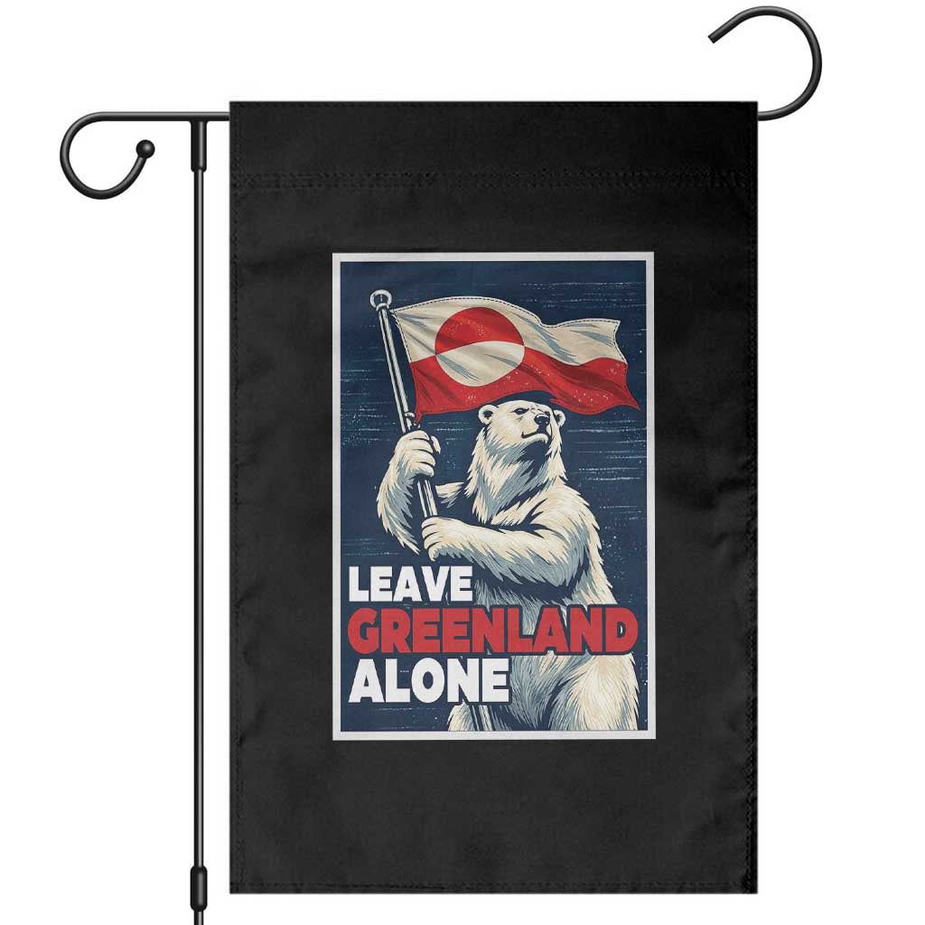 Leave Greenland Alone Vintage Poster Graphic Garden Flag Retro Polar Bear Waving Flag Patriot TS02 Black Print Your Wear