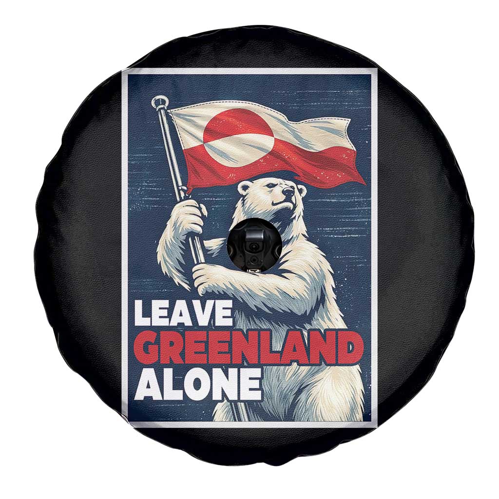 Leave Greenland Alone Vintage Poster Graphic Spare Tire Cover Retro Polar Bear Waving Flag Patriot TS02 Print Your Wear