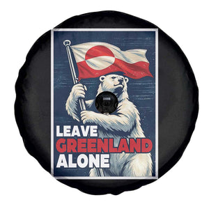 Leave Greenland Alone Vintage Poster Graphic Spare Tire Cover Retro Polar Bear Waving Flag Patriot TS02 Print Your Wear