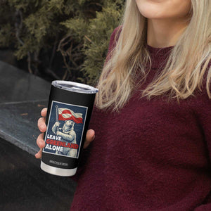 Leave Greenland Alone Vintage Poster Graphic Tumbler Cup Retro Polar Bear Waving Flag Patriot TS02 Print Your Wear