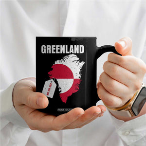 Greenland Not For Sale Patriotic Coffee Mug Grunge Flag and Price Tag Protest TS02 Print Your Wear
